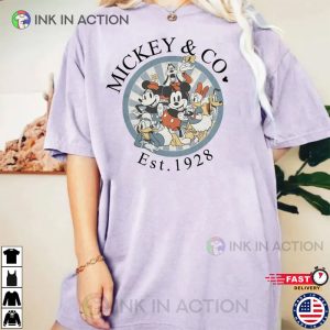 Vintage Mickey & Co 1928 Comfort Colors Shirt, Disney Family Matching
