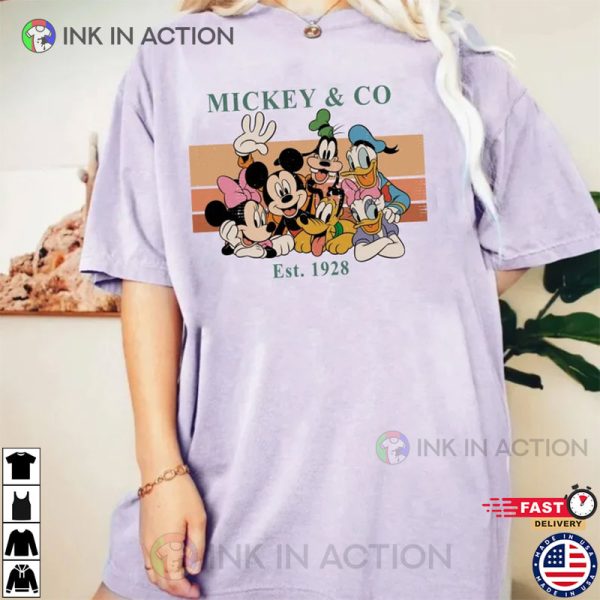 Vintage Mickey & Co 1928 Comfort Colors Shirt, Mickey and Friends