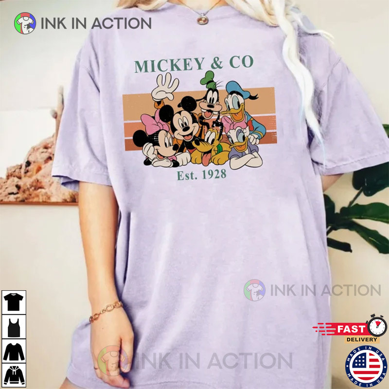 Retro Disney 1928 Mickey Mouse Baseball Jersey Shirt Disney Mickey