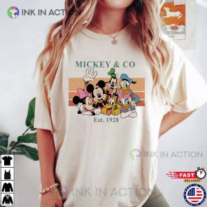 Vintage Mickey & Co 1928 Comfort Colors Shirt, Mickey and Friends