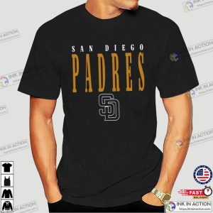 Vintage San Diego Padres T Shirt MLB Baseball 1 Ink In Action