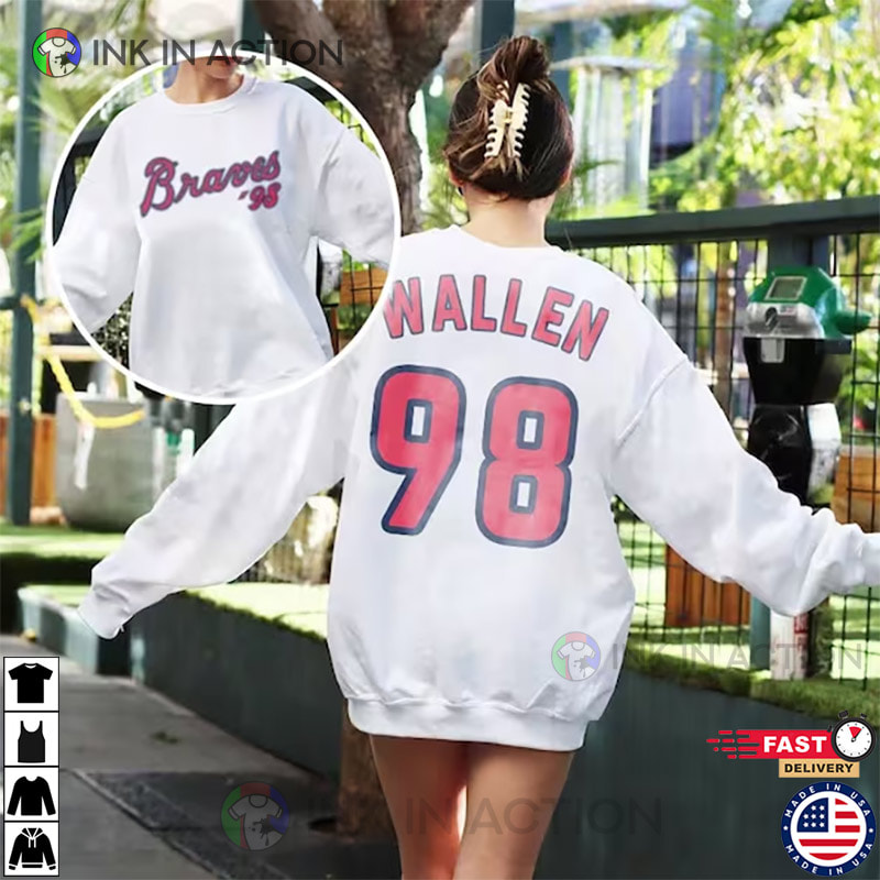 98 BRAVES WALLEN FRONT AND BACK TEE