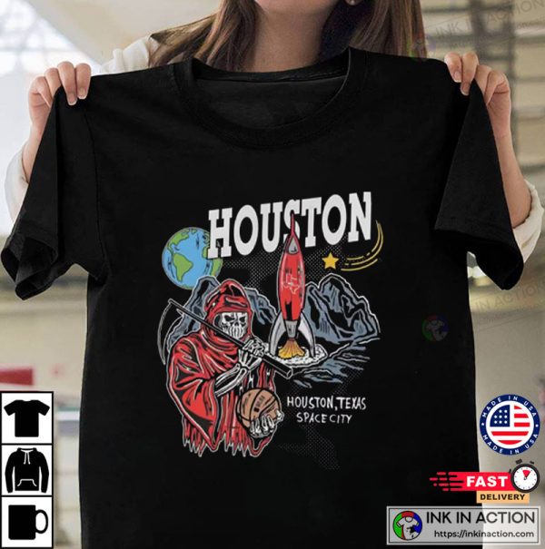 Warren Lotas Houston Rockets  Houston,Texas Space City  NBA T Shirt