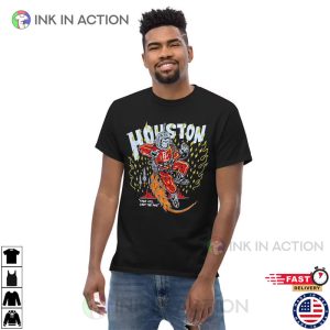 Warren Lotas Houston Rockets Space City Light The fuse NBA T shirt 2 Ink In Action
