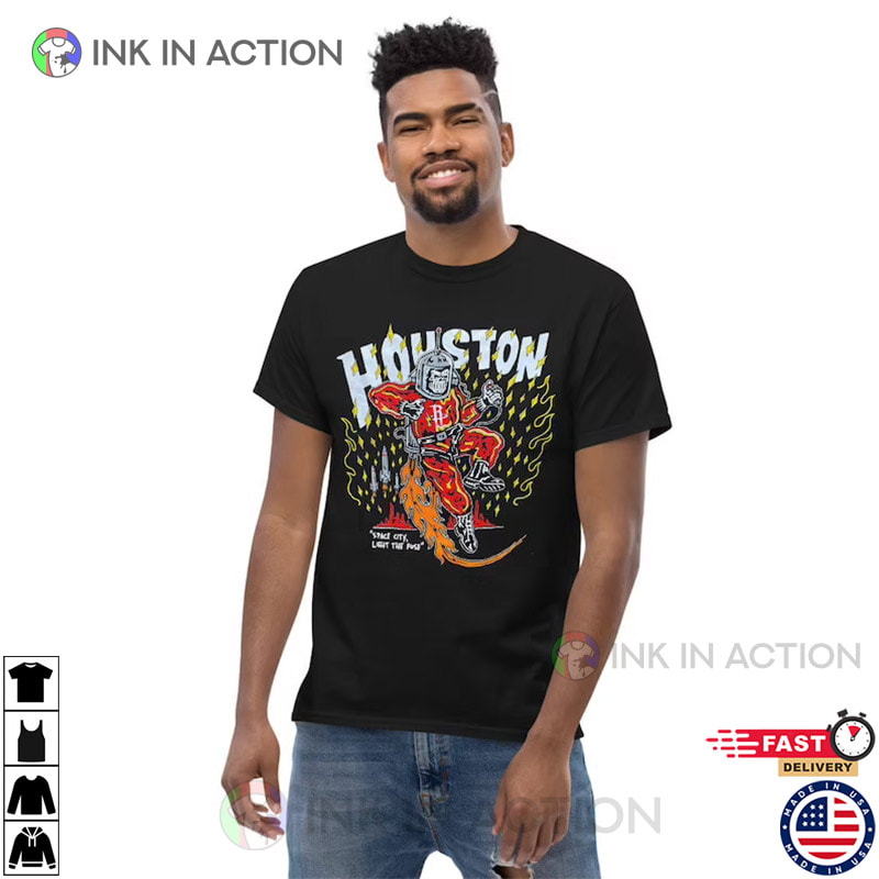 Warren Lotas Houston Rockets Space City Light The Fuse NBA Unisex Shirt -  Ink In Action