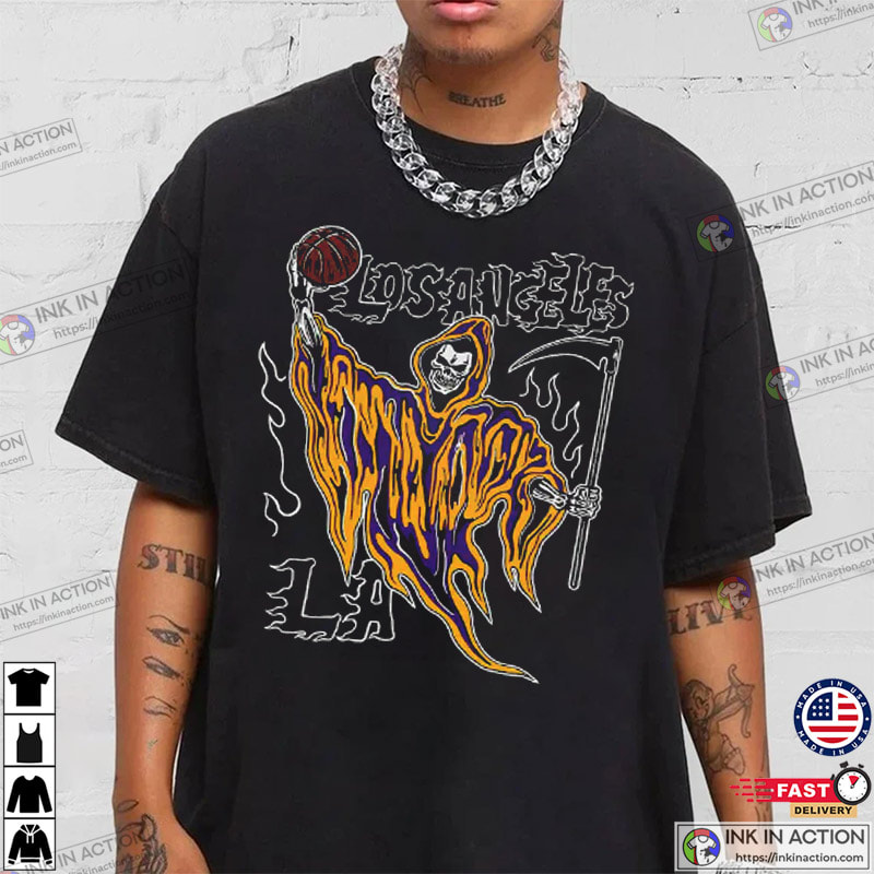 Warren Lotas Los Angeles Lakers T-shirt, Warren lotas - Ink In Action