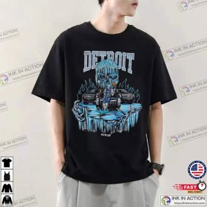 Warren Lotas x Detroit Motorcade T shirt NBA vintage 1 Ink In Action