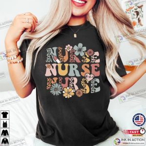 Wild Flowers Nurse T Shirt 3 Ink In Action