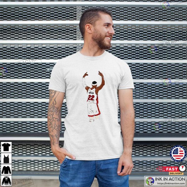 Miami Heat Jimmy Butler Celebration Sketch Active Shirt