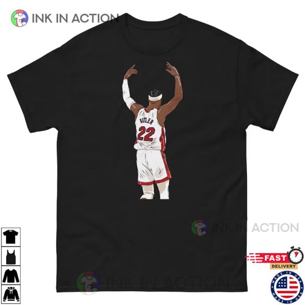 Miami Heat Jimmy Butler Celebration Sketch Active Shirt