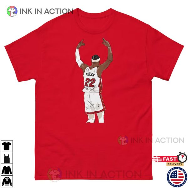 Miami Heat Jimmy Butler Celebration Sketch Active Shirt