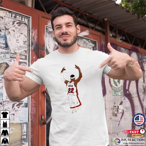 Miami Heat Jimmy Butler Celebration Sketch Active Shirt