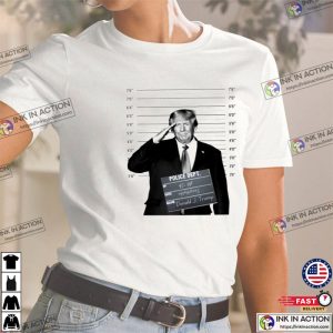 trump tee shirts Trump Mugshot Trendy Shirt 2 Ink In Action