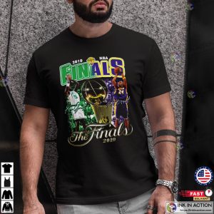 2010 NBA Finals 2010 nba champions T Shirt 3 Ink In Action