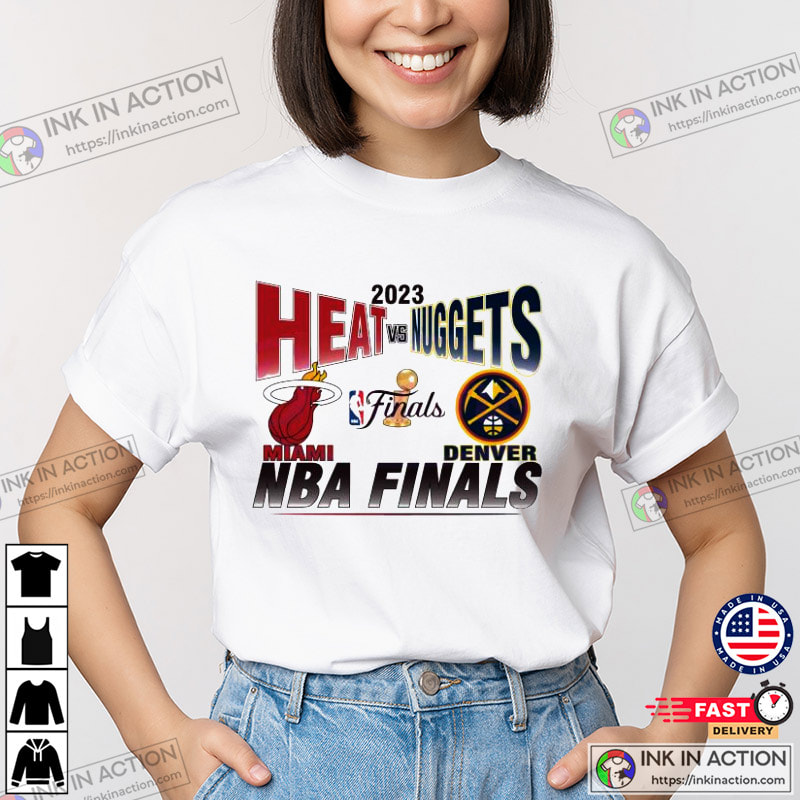 Denver Nuggets vs Miami Heat 2023 NBA Finals shirt, hoodie, longsleeve,  sweatshirt, v-neck tee