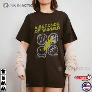 5 Seconds of Summer Band Shirt 5SOS Tour 2023 1 Ink In Action