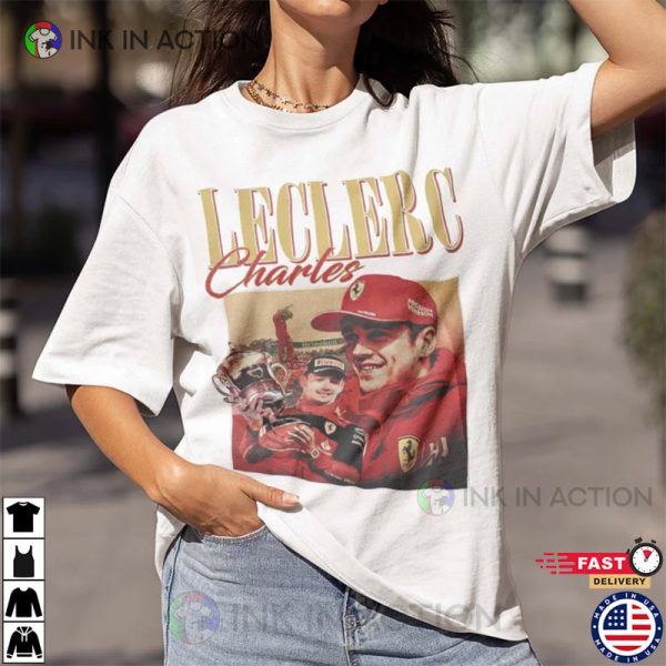 90s Style Charles Leclerc Scuderia Ferrari Shirt