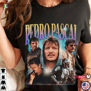 Actor Pedro Pascal Retro 90s Shirt Javier Pena 2 Ink In Action