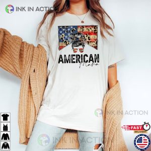 American Mama Design T shirt american flag 2 Ink In Action