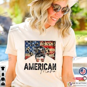 American Mama Design T shirt american flag 3 Ink In Action