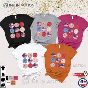 American Smiley Face Independence Day 4th Of July Shirt 1 Ink In Action