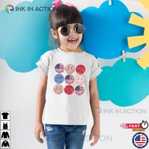American Smiley Face Independence Day, 4th Of July Shirt