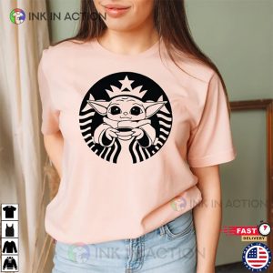 Baby Yoda Coffee Starbuck Shirt Coffee Lover Gift 3 Ink In Action