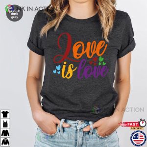 Bi Pride Love LGBT Rainbow T Shirt 4 Ink In Action