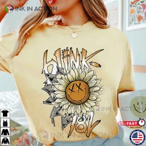 Blink 182 Concert Rock Band Shirt Blink 182 90s Music Fan Gifts Ink In Action