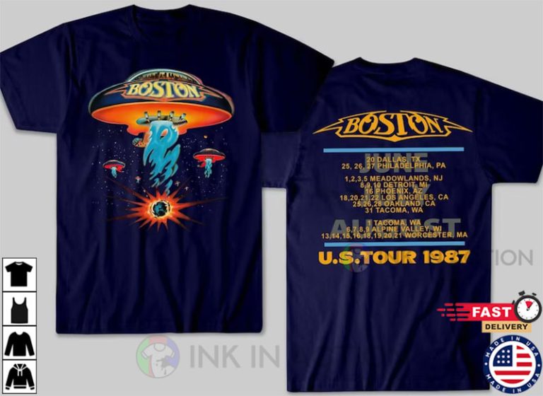 Boston Rock Band Concert Tour 1987, Boston Tour Shirt - Print your ...