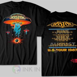 Boston Rock Band Concert Tour 1987 Boston Tour Shirt 3 Ink In Action