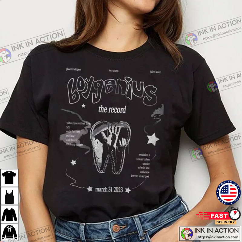 Boygenius Merch Shirt, Indie Rock Music Tour 2023 Merch, Boygenius Band  2023 Tour Shirt