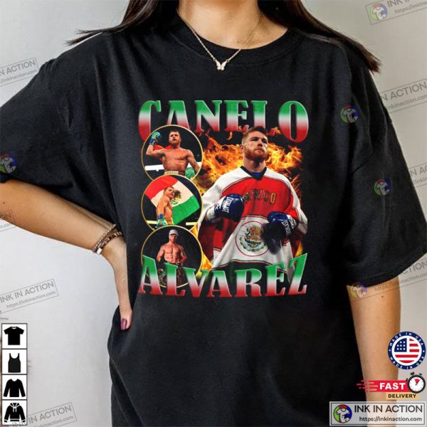 Canelo Alvarez 90s Vintage Bootleg Tee, Boxing Shirt