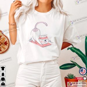 Cat International Yoga Day T-Shirt