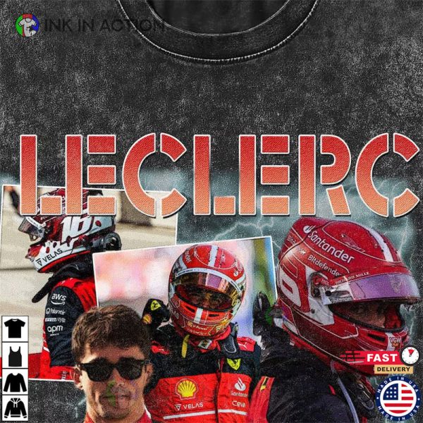 Charles Leclerc Vintage T-Shirt, Charles Leclerc F1 Fans Gift