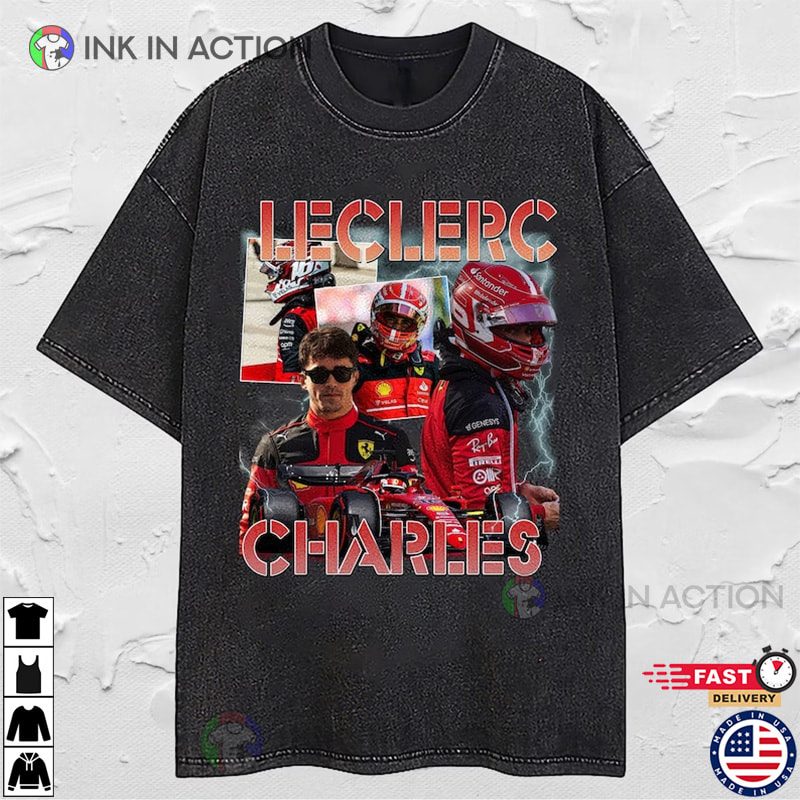 Charles Leclerc Vintage T Shirt Charles Leclerc F1 Fans Gift