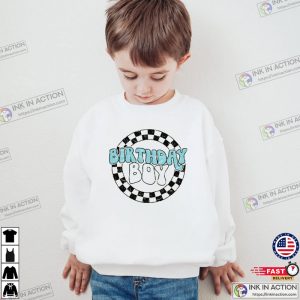 Checkerboard Birthday Boy Shirt, 1st Birthday Shirt