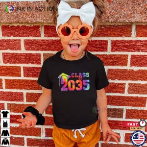 Class Of 2035 Kindergarten Grow With Me T Shirt 3 Ink In Action