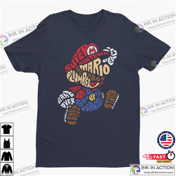 Classic 90s Video Game Super Mario T Shirt