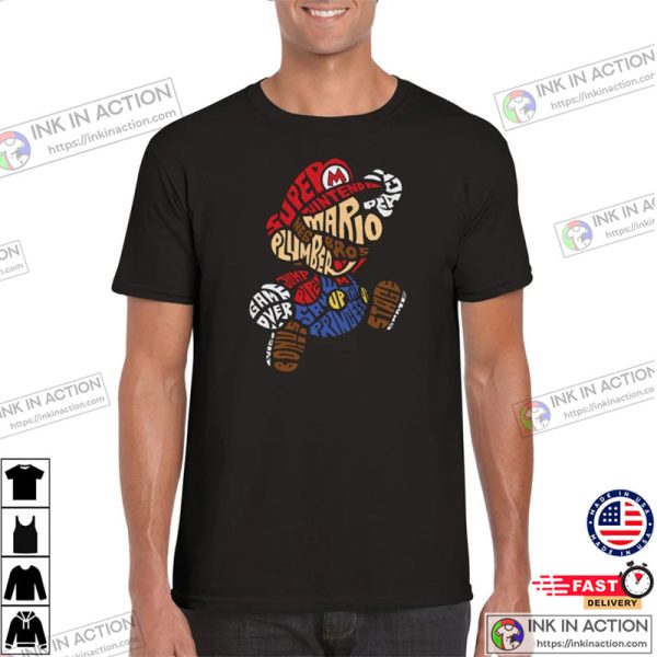 Classic 90s Video Game Super Mario T Shirt