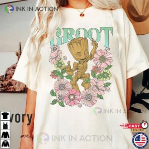 Comfort Colors Guardians Of The Galaxy Groot Floral Dance T-Shirt