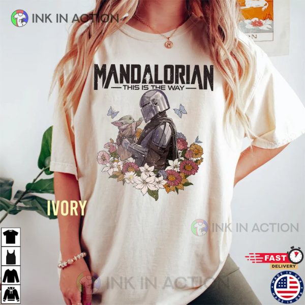 Comfort Colors Mandalorian Grogu Shirt, Star Wars This Is The Way