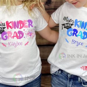 Custom Kindergarten Graduation Shirt Last Day of Kindergarten 2 Ink In Action