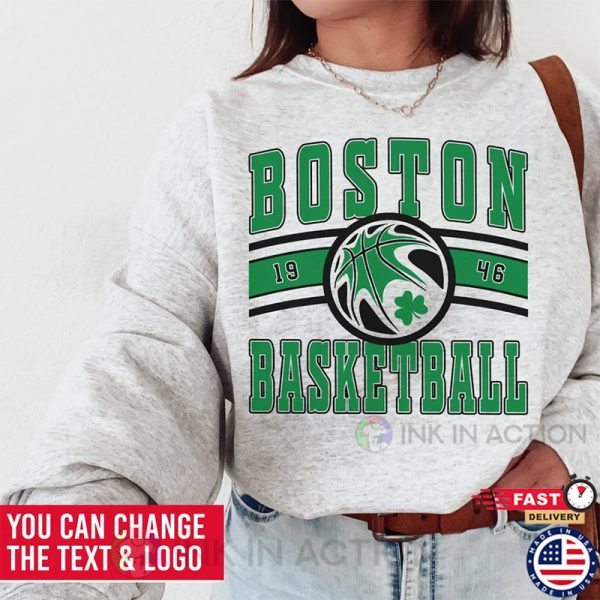 Custom Boston Celtics Basketball Shirt, Personalized Basketball Shirt