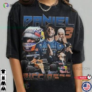 Daniel Ricciardo Grand Prix F1, McLaren Daniel Ricciardo Racing 90s T-shirt