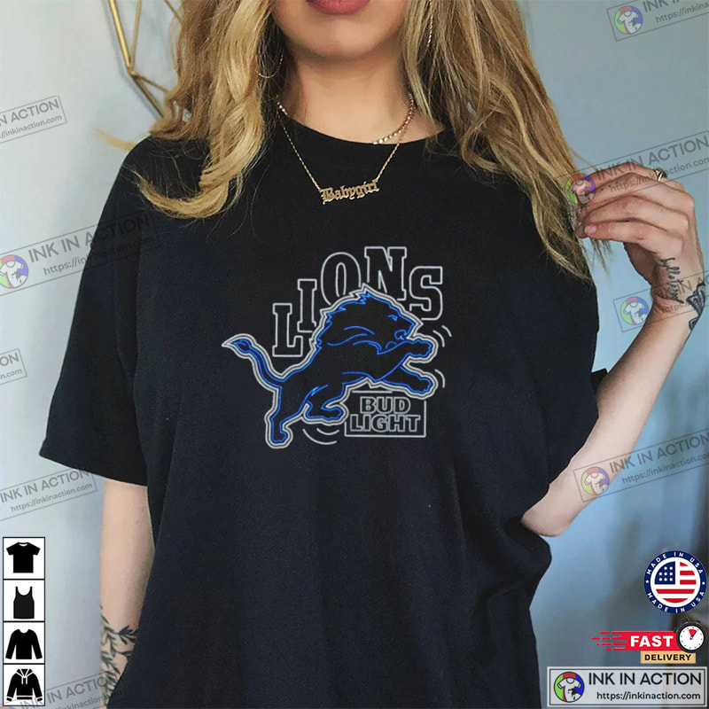 Detroit Lions CUSTOM Embroidered Shirt -  Worldwide Shipping