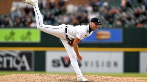 Detroit Tigers relief pitcher Alex Lange 55