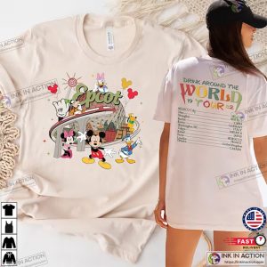 Disney Epcot World Tour Shirt, Mickey And Friends