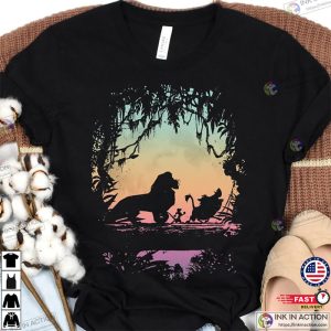 Disney Lion King Gradient Jungle Trio Graphic T Shirt 2 Ink In Action