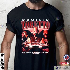Dominic Toretto Fast And Furious T shirt Fast X Movie 1 Ink In Action